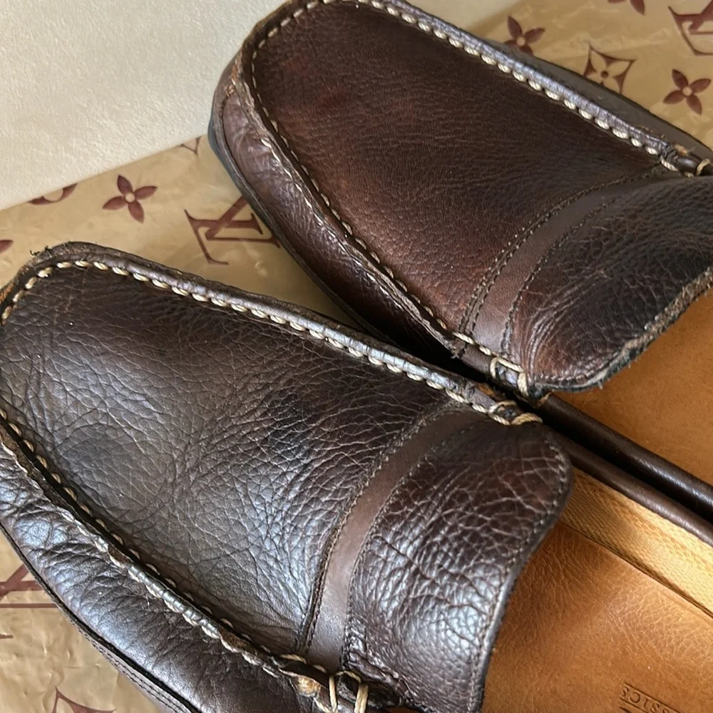 Arnold Palmer Comfor Classics Dark Brown Leather Loafers 10M